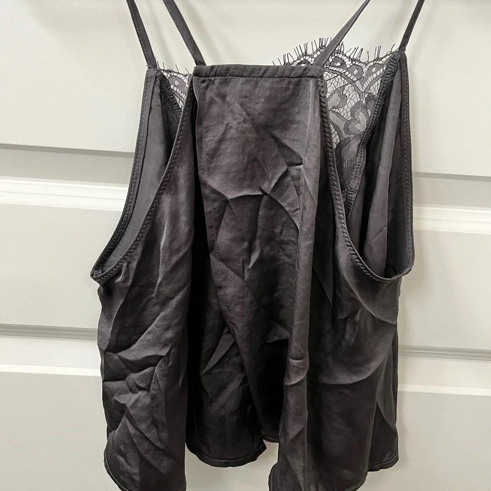 Free People Gray Lace Crop Camisole - Picture 3 of 5